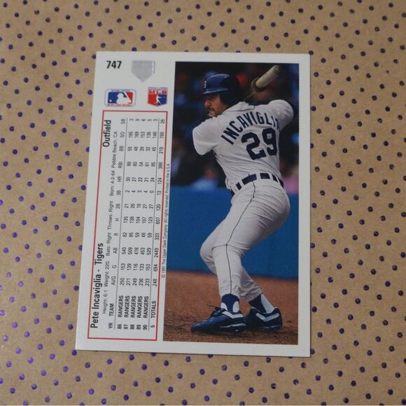 Pete Incaviglia #747 Baseball Card - Picture 2 of 2
